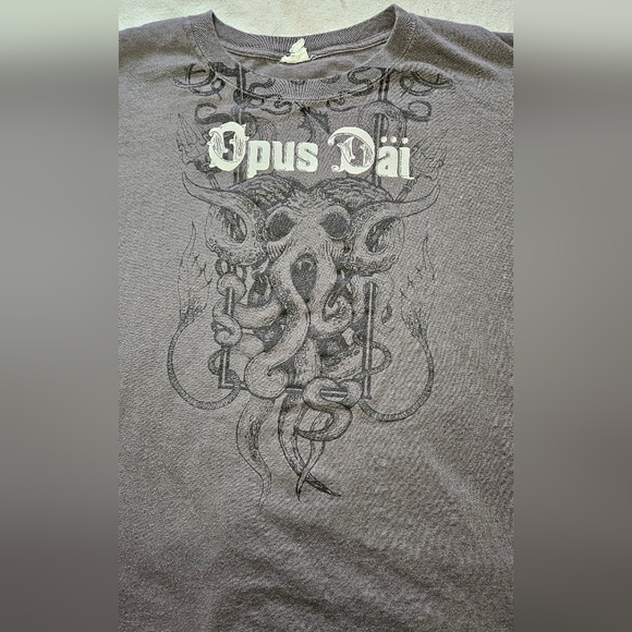 Opus Dai band XXL men's short sleeved t-shirt, Heather Grey color, nice graphics - Picture 5 of 7